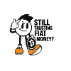 Cryptocurrency Skech with Bitcoin motif