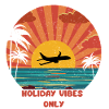 Sunset Airplane Vacation Design