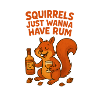 Eichhörnchen mit Rum und Humor