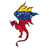 Drapeau du Venezuela - Venezuela - Dragon