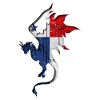 Panama Flag - Dragon Silhouette