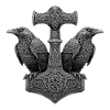 Ravn Thors Hammer Vikingesymbol