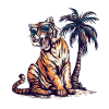 Tiger Insel Palme