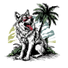 Palmier de l’île Wolf