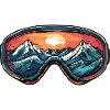 Ski Goggles Mountains Ski