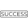 Minimalistisches Erfolgs-Typografie-Design