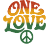Peace and Love Rasta Design