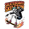 Skateboard Skeleton Dynamic Design