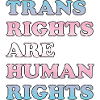 Transrechte sind Menschenrechte - Transgender-Flagge