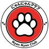 Cute Cat Paw Nyan Logo Design