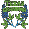 Texas Oma Blumenillustration