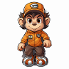 Monkey Skateboard Deck