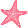 Pastel Pink Starfish – Sleek Marine Pattern