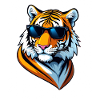 Cool Tiger with Sunglasses