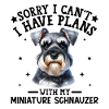 Realistic Miniature Schnauzer Illustration