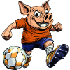 Footballeur cochon
