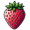 Fraise Art Pop Art