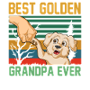 Best golden retriever Grandpa Ever 
