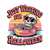 Chill Skeleton Halloween Vibes