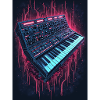 Neon Synthesizer Music Design