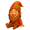 Knuffiger Zwerg goldig lachend