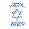 Israel Flag Imprint Israeli Dad