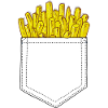 Frite Poche Humour Junkfood Trompe l'oeil
