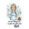 Caregiver Humorous Design with Coffee