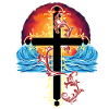 Cross Jesus Sunset Sea