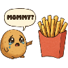Kawaii Fries Fries Funny