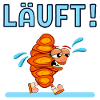 LAUFEN LÄUFT JOGGEN FRANZBRÖTCHEN