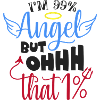 Angel Humor T-Shirt Design