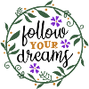 Personalisierter Blumenrahmen mit Naturmotiv