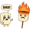 Kawaii Marshmallow Campfire Foodie