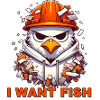 Seagull Construction Worker Graphic