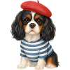 Photogenic Sailor Beret Dog