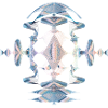 Experimental illustration with glowing lines
