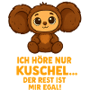 Cuddly bear with saying