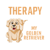 Funny Golden Retriever Therapy T-Shirt