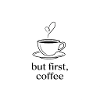 Minimalistischer Kaffee mit Herz