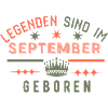 Les légendes naissent en septembre - Anniversaire
