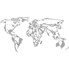 World Map Mosaic Design