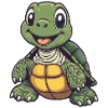 Cute Cheerful Turtle :)