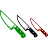 Italian flag knife