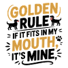 Golden Retriever Bouche Règle Humour