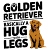 Golden Retriever Hug With Legs