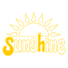 Sunrise with optimism motif