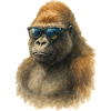 gorilla aquarell