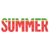 SUMMER – Lettrage Pastèque Frais