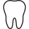 Tooth Line Icon – Dental Care Symbol